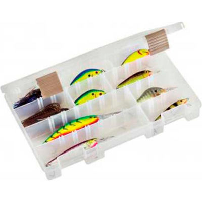 Plano ProLatch™ StowAway® 4-24 Adjustable Compartment Box, 11"L x 7-1/4"W x1-3/4"H, Clear - Pkg Qty 2
