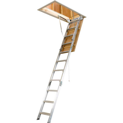 Werner Aluminum Attic Ladder 25"W x 12' - AH2512