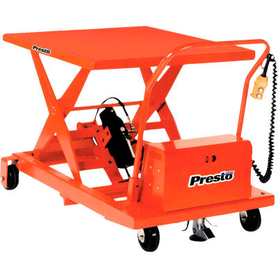 PrestoLifts™ Portable Electric Scissor Lift XBP24-10 1000 Lb. Cap. 24x36