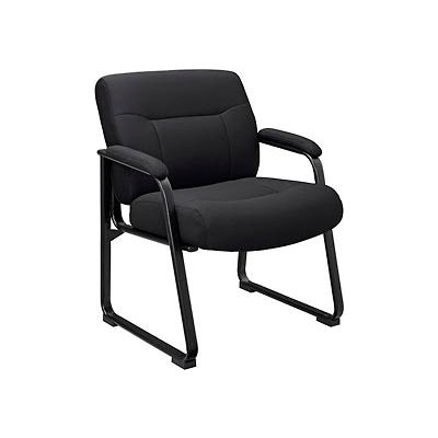 Big and Tall Waiting Room Chair - Fabric - High Back - Black