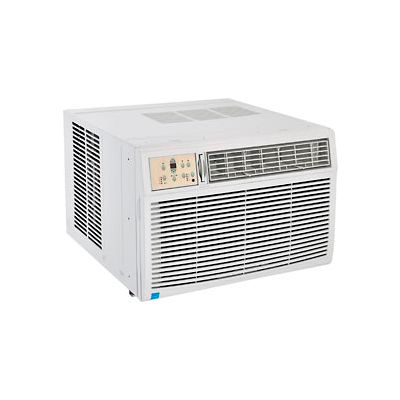 Window Air Conditioner With Heat, 25,000 BTU Cool, 16,000 BTU Heat, 230/208V