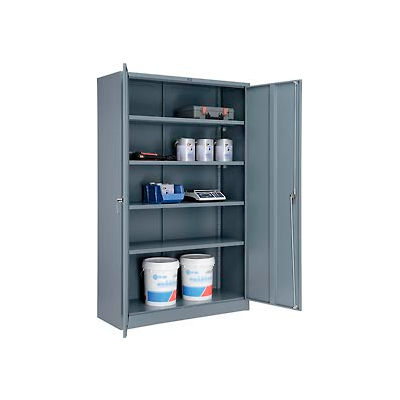 Global™ Storage Cabinet Easy Assembly 48x18x78 Gray