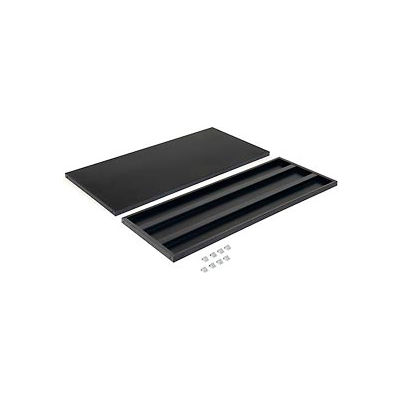 Additional Shelves for 48"W x 18"D Storage Cabinet - Black