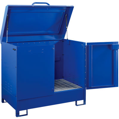 Marv-O-Lus Large Black Square Dump Bin, Steel, Black, 1957-BLK