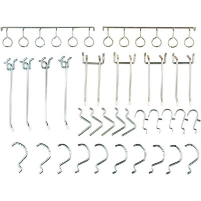 Global Industrial™ 30 Piece Peg Hook Set (Large Hooks)