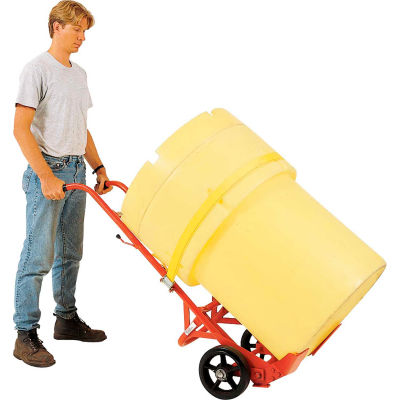 Modern Equipment MECO 29VR-2 Poly Overpack Drum Truck Rubber Casters 1000 Lb.