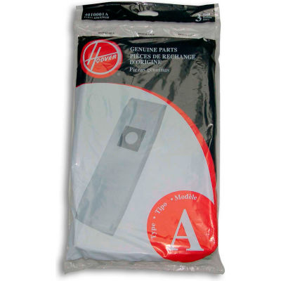 Hoover® Standard Type A Bag for C1431-010 Guardsmen Bagged Upright Vac, 3/Pack - 4010001A - Pkg Qty 12