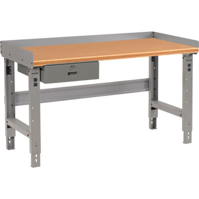 Global Industrial Workbench w/ Shop Top Safety Edge, 72"W x 36"D, Gray
