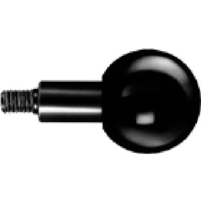 J.W. Winco GN319.2 Phenolic Revolving Ball Knob W/Long Shoulder 40mm Diameter 61mm Length 3/8-16