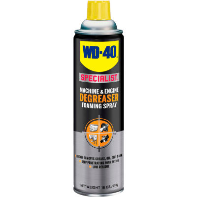 WD-40® Specialist® Machine & Engine Degreaser Foaming Spray - 18 oz. Aerosol Can - 300070 - Pkg Qty 4