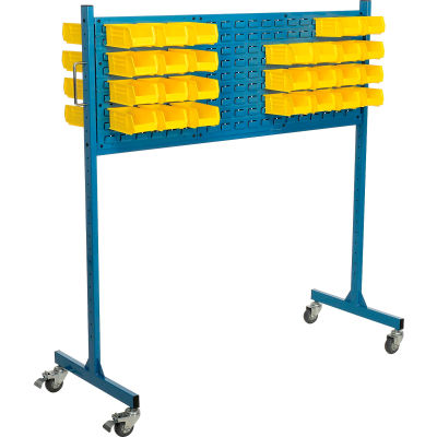 Global Industrial 60" W Louver Panel Rack, Blue