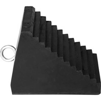 Ideal Warehouse Rubber Wheel Chock 60-7258 9-1/4"L x 6-1/2"W x 7"H
