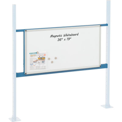 Global Industrial 36" Whiteboard Panel Kit, 48"W, Blue