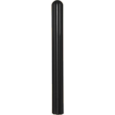 Eagle Ribbed Bollard Post Sleeve 4" Black, 1732-BLK