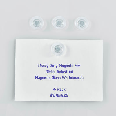 Global Industrial Heavy Duty Magnets, Pack of 4