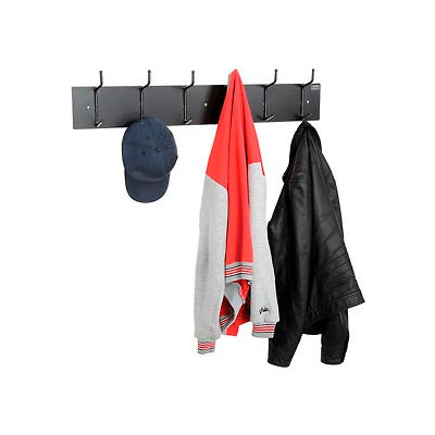 Wall Mounted Coat Rack - Black