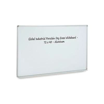 Porcelain Dry Erase Whiteboard - 72 x 48 - Aluminum