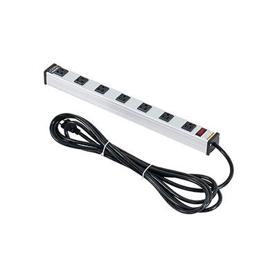 Global™ 19-in. 7 outlet Aluminum Power Strip with 15-ft Cord ETL/cETL
