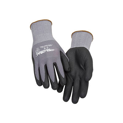 Global Industrial™ Micro-Foam Nitrile Coated Nylon Gloves, 15 Gauge, Large, 1 Pair - Pkg Qty 12