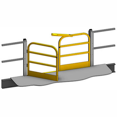 mezzanine swing gate