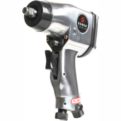 Sunex® Tools SX821A, Pistol Grip Impact Wrench, 3/8" Drive, 60 ft. lbs, 4 CFM, 1/2" Inlet