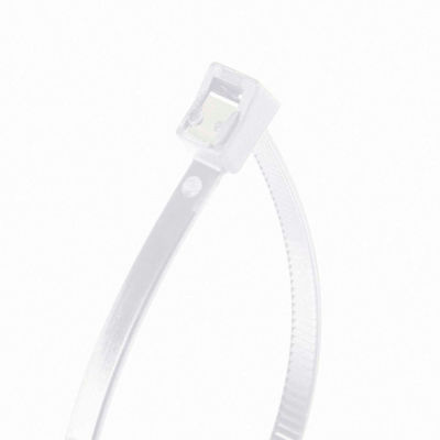 Gardner Bender 46-308SC 8" Self-Cutting Cable Ties, Natural, 50lb, 50/pk, 2" Max Dia, Twist Tail