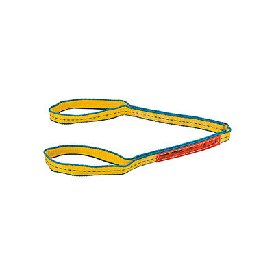 Global Industrial™ Poly Web Sling, HD, Eye&Eye w/ Durable Edge, 3 Ft L-1600/1280/3200 Lbs Cap