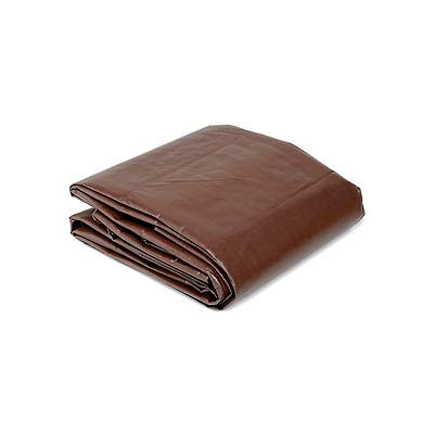 oz tarp global brown super tarps duty heavy covers globalindustrial grounds maintenance outdoor