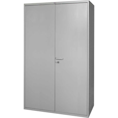 Global Industrial™ All-Welded Heavy Duty Storage Cabinet, 14 Gauge, 60"Wx24"Dx78"H, Gray