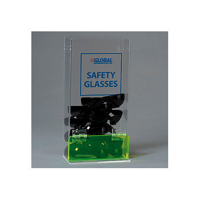 Global Acrylic Safety PPE Dispenser, Visitor Specs Deluxe, GLASG-D