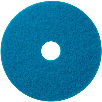 Global Industrial 20" Scrubbing Pad, Blue, 5 Per Case