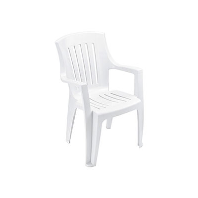 Outdoor Resin Stacking Chair - White - Pkg Qty 4