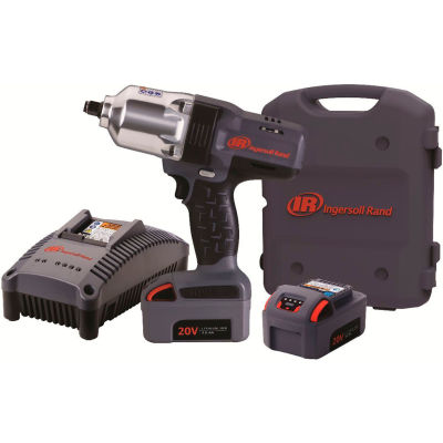 Ingersoll Rand W7150-K2 1/2" 20V Hi-Torque Cordless Impact Wrench Kit 2 Batteries 3.0Ah
