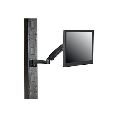 Global Industrial™ Gas Spring LED/LCD Flat Panel Monitor Arm with VESA Plate, Black