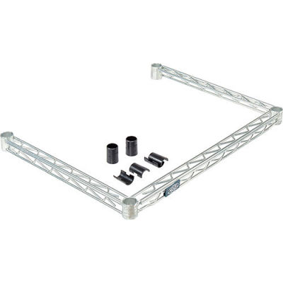 Nexel® DF2424Z Poly-Z-Brite® Three-Sided Wire Frame 24"W x 24"D