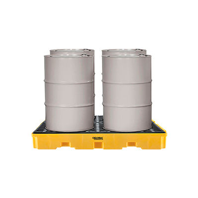 Global Industrial™ 4 Drum Spill Containment Modular Platform