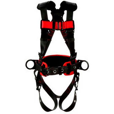 3M Protecta® 1161310 Construction Positioning Harness, Tongue & Pass-Thru Buckle, XL