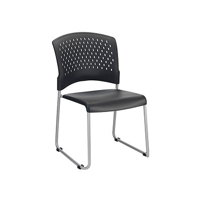 Plastic Stacking Chair - Black - Pkg Qty 4
