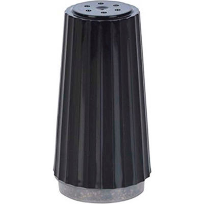 Diamond Crystal MKL15320, Classic Pepper Shakers, Black, 1.5 oz., 48/Carton