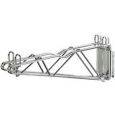 12" Double Arm Fixed Shelf Bracket - Chrome