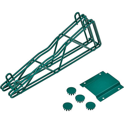 12" Double Arm Fixed Shelf Bracket - Poly-Green®