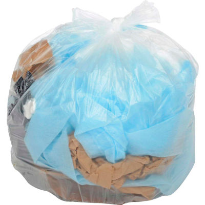 Global Industrial Light Duty Natural Trash Bags - 2 to 4 Gal, 0.23 Mil, 2000 Bags/Case
