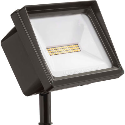 Lithonia QTE LED P3 40K 120 THK DDB LED Flood, 66W, 120V, 6750 Lumens, 4000K, Knuckle, Dark Bronze