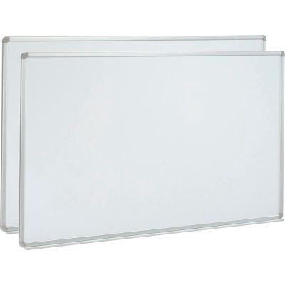 aluminum pack whiteboard erase dry porcelain industrial global globalindustrial magnetic surface frame steel
