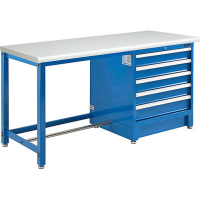 Pedestal Work Benches | Modular Drawer Workbenches | Global Industrial ...