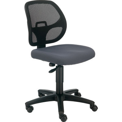 Chairs Mesh Armless Office Chair Fabric Gray Armless Mesh Office Chair