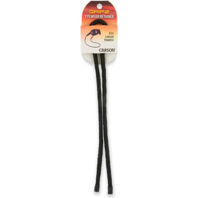 Carson Optical ER-20 (01) Gripz Braided Eyewear Retainer for Most Frames - Black Ash
