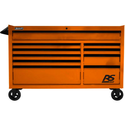 Homak RS Pro 10 Drawer Rolling Cabinet - Red