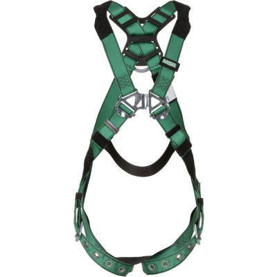 MSA 10196642 V-Form™ Harness, Standard, Back D-Ring, Tongue Buckle Leg Straps