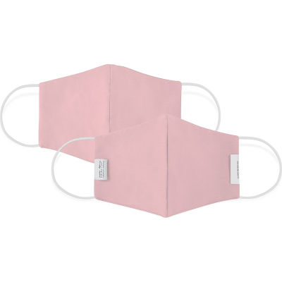 Reusable Youth Cloth Face Mask, Washable, 3-Layer Contour, Blush, 10/Bag